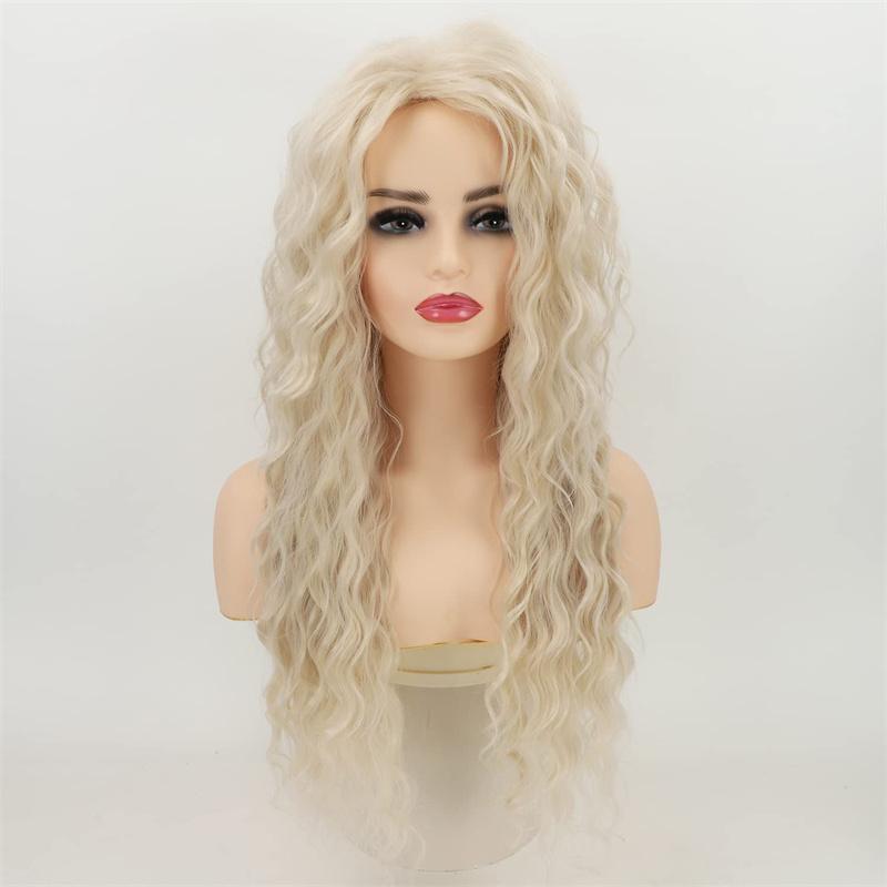 

Длинные Кудрявые Синтетические Парики для Женщин Коричневый Омбре Парик Прическа Волна Воды Натуральные Волосы Сексуальный Женский Парик Косплей Хэллоуин 26inches