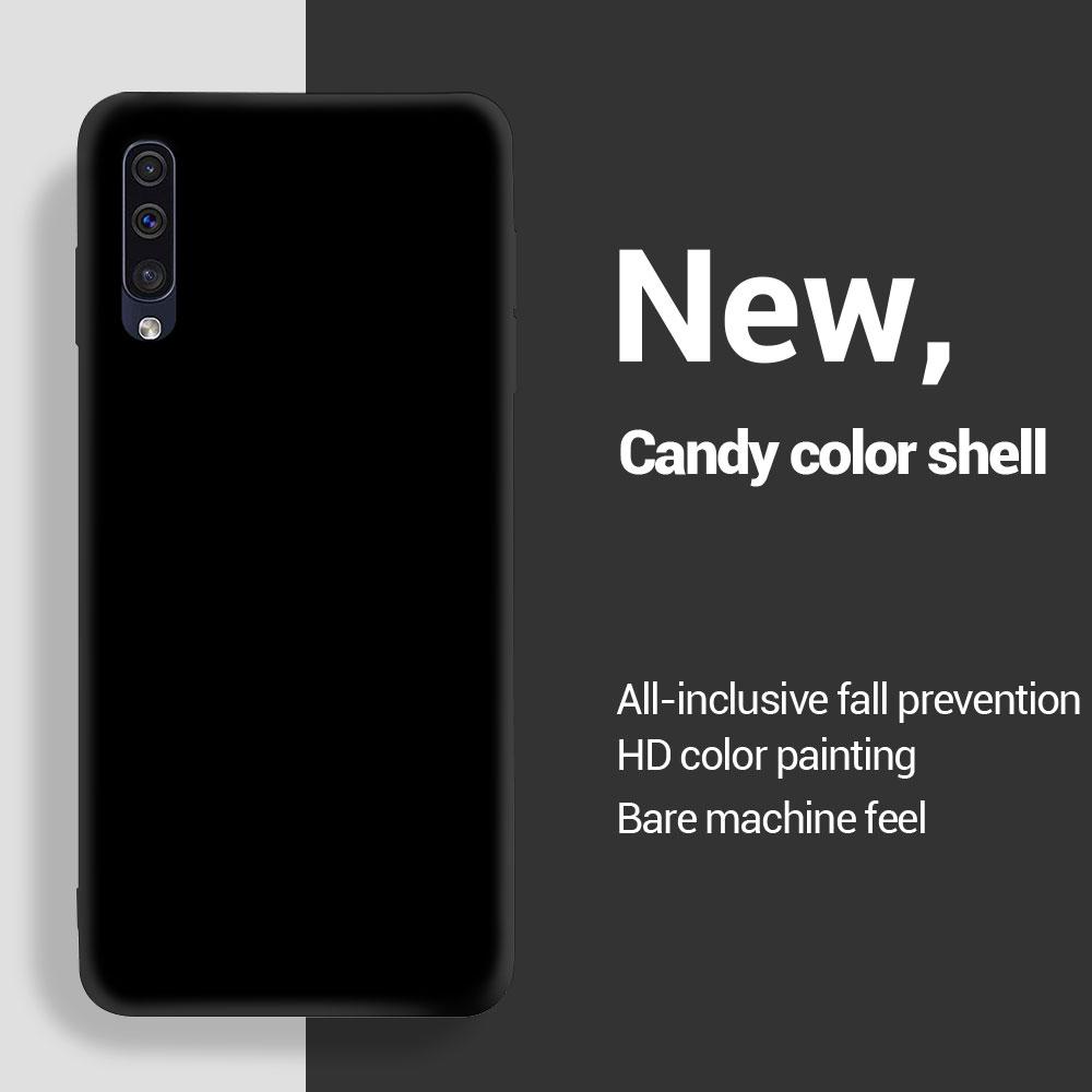 

For Samsung A50 A50S A30S A70 Phone Soft Cover Case Liquid Silicone TPU Back Cover For Samsung Galaxy A 50 A50s Phone Fundas For Samsung A50