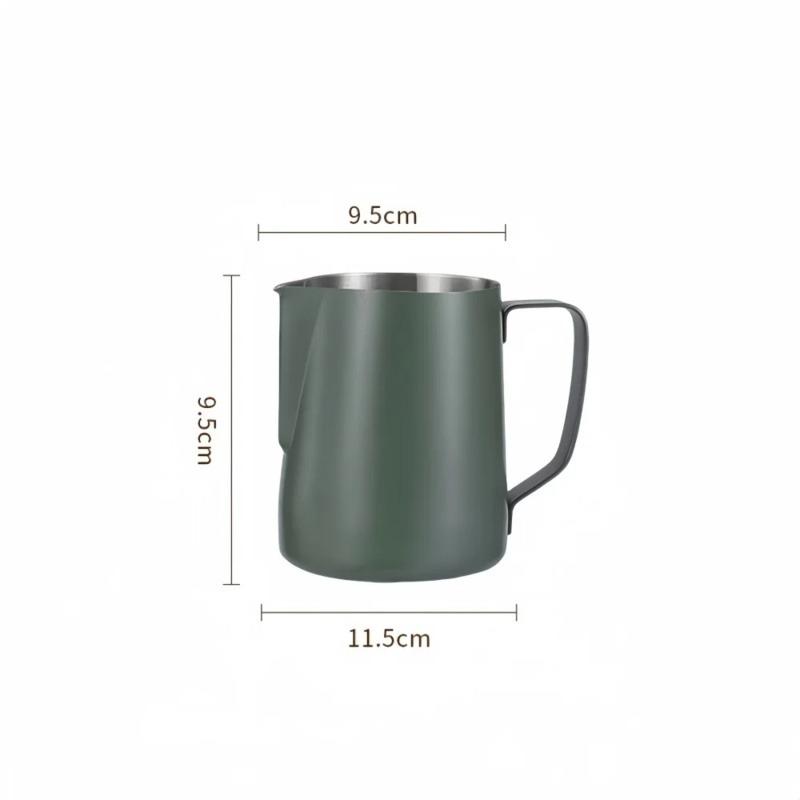 350/600ML Coffee Milk Frothing Pitcher Jug 304 Stainless Steel Precise Scale High Quality Latte Barista Professional CafeUtensil
