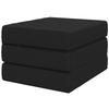 Folding Sofa Bed 75 x 63 x 45 cm Black