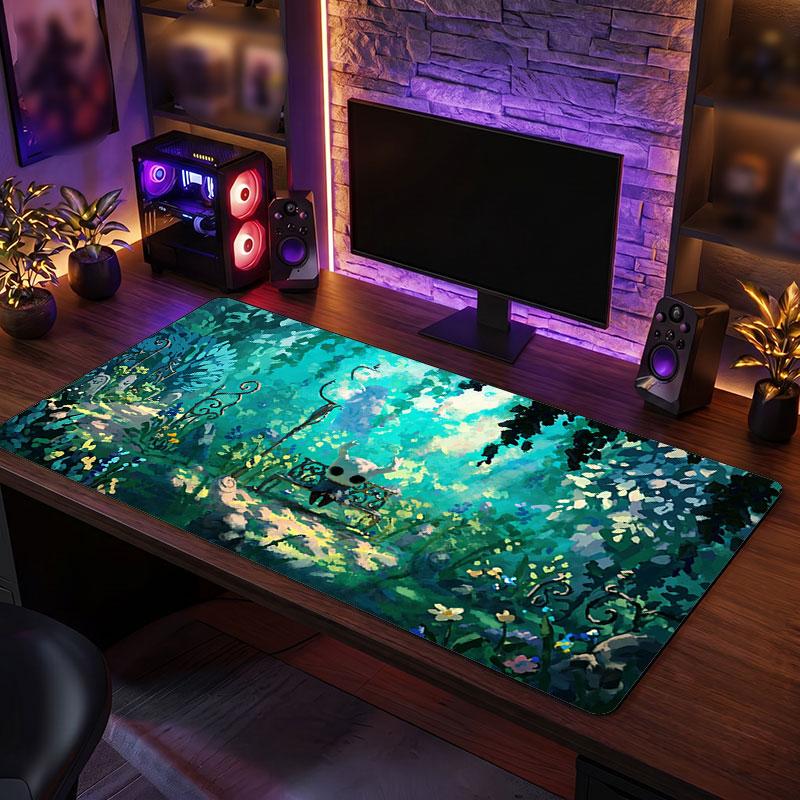 Big Mouse PadHollow Knight Extended Soft Desk Mat Gaming Office Computer Table Decor Mat