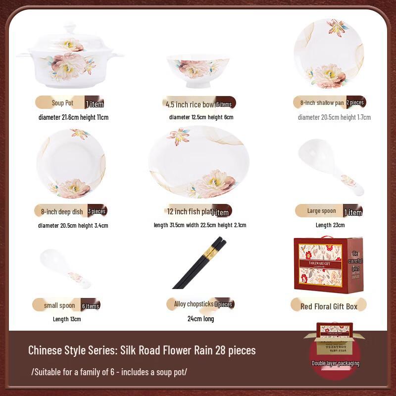 Hanyou Silk Road Ceramic Dinnerware Set