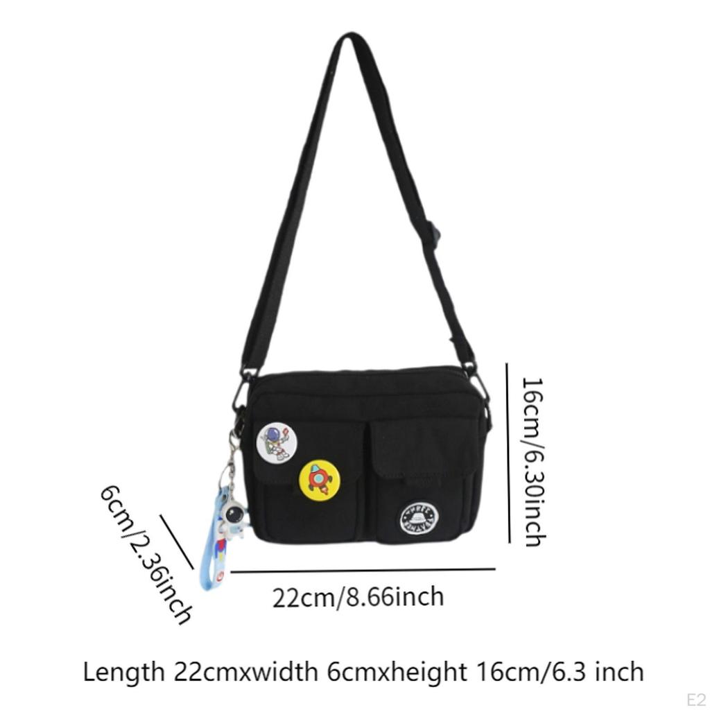 Mens Shoulder Bag Trendy Crossbody for Outdoor Travel Daily Use Work Cycling