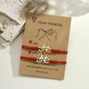 Noter Matching Couple Bracelet 2Pcs Stainless Steel Bicycle Handmade Braided Cord Charm Braslet Perfect Gift For Lovers Jewelry