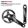 RACEWORK Hollow Mountain Bike Crankset with Single Chainring (32T/34T/36T/38T)