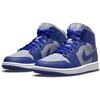 Air Jordan 1 Mid SE Iron Purple Deep Royal Women Sneakers Deep-Royal-Blue White DH7821-500