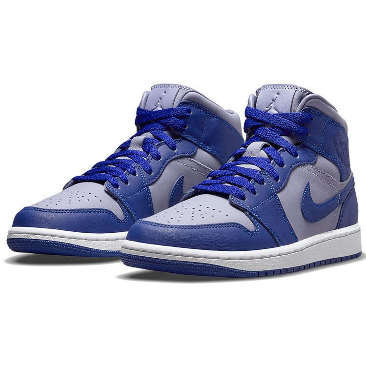 Air Jordan 1 Mid SE Iron Purple Deep Royal Women Sneakers Deep-Royal-Blue White DH7821-500