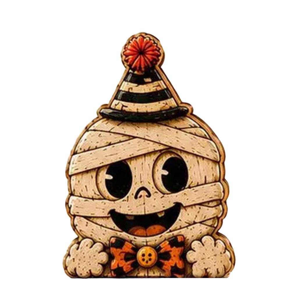 Double-Sided Printed Halloween Wooden Tabletop Decoration for Home Fall Decor