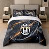 3dílná sada povlečení Juventus FC Měkké prostěradlo a dva povlaky na polštáře Domácí dekorace ložnice