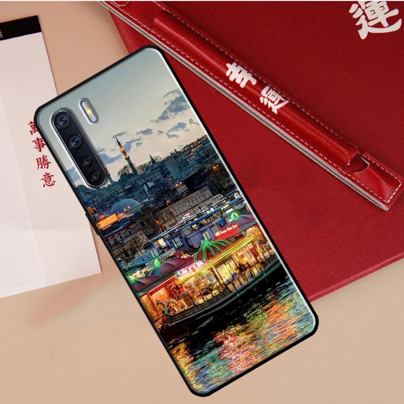 Turkey Istanbul Sceneary Building Case For Oppo A60 A98 A58 A78 A18 A38 A80 A40 A77 A57 A17 A74 A54 A94 A96 A76 A16 A15 A5 Pro