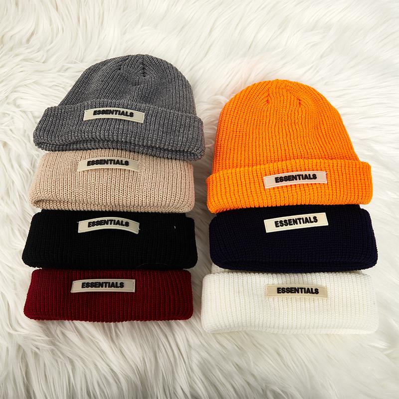 Knitted Hats Women Black Beanie Thick Hat Winter Hats Beanies Skullcap