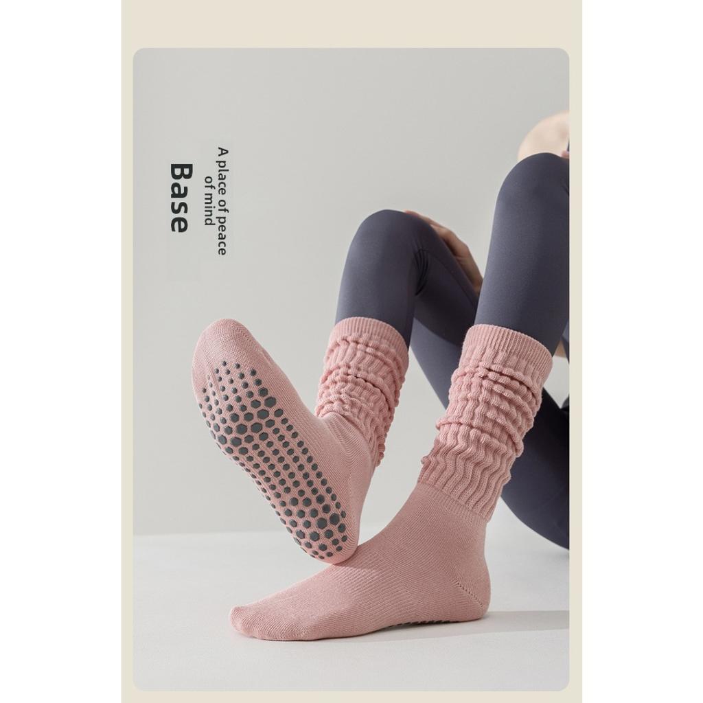 5-1 Perechi de Șosete Profesionale Anti-Alunecare pentru Yoga cu Ciorapi Extinși și Îngroșați Absorbți de Transpirație pentru Fitness, Pilates și Activități în Aer Liber