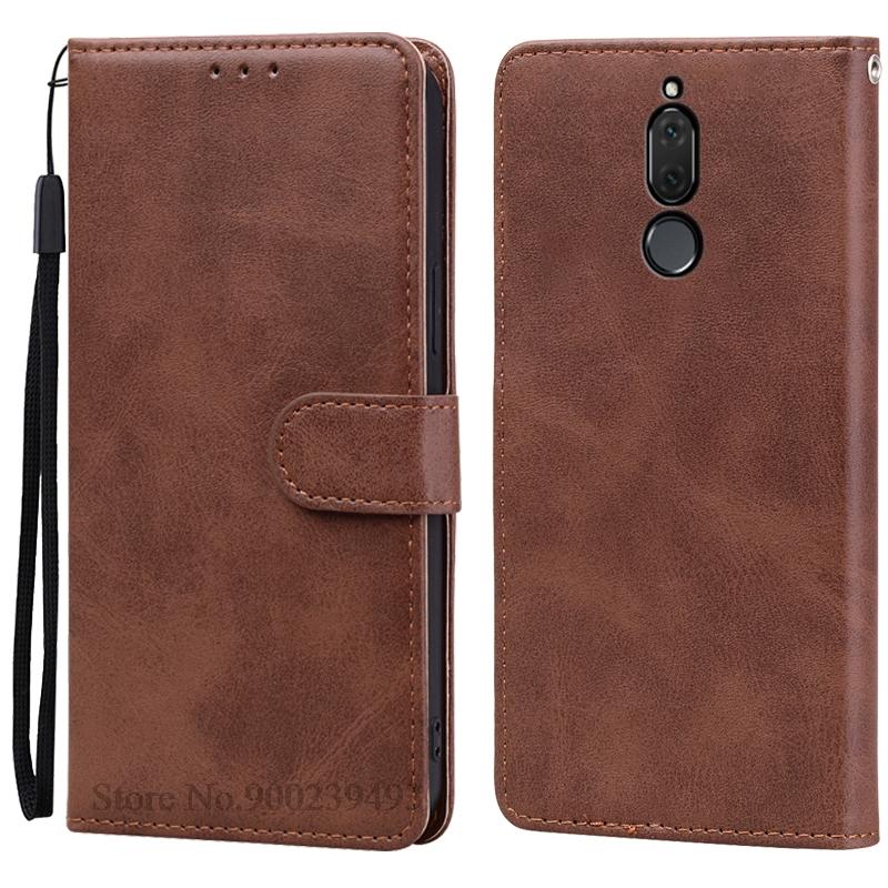 Leather Flip Case For Huawei Nova 2i RNE-L01 RNE-L21 RNE-L23 Leather Wallet Phone Case For Huawei Nova 2i RNE L01 L21 Flip Cover For Huawei Nova 2i коричневый