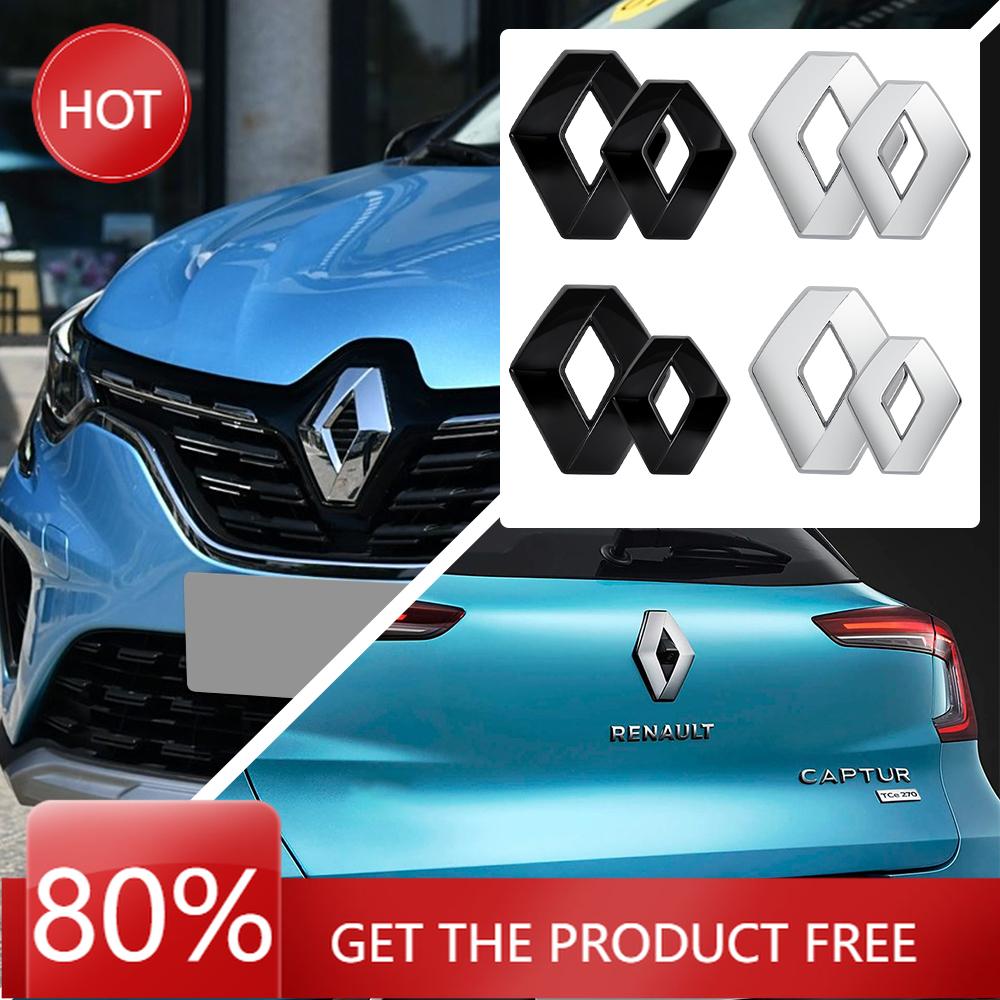 2026 Hot For Renault Hub Caps Car Hood Bonnet Front Grill Trunk Rear Emblem Logo Badge Sticker For Renault DACIA Loguna Duster L