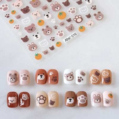 Smooth Nail Stickers Easily Stick Decorative Art Cartoon Sticker