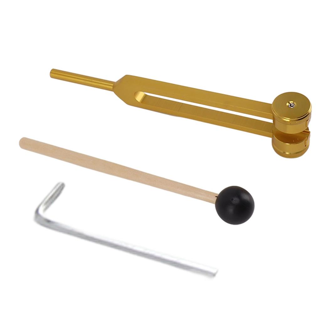 Diapazon, Acordor 128Hz cu Ciocănel, Acordor Bas, Acordor Cristal pentru Yoga, Chakre, Terapie prin Sunet, Reflexoterapie și Mai Mult