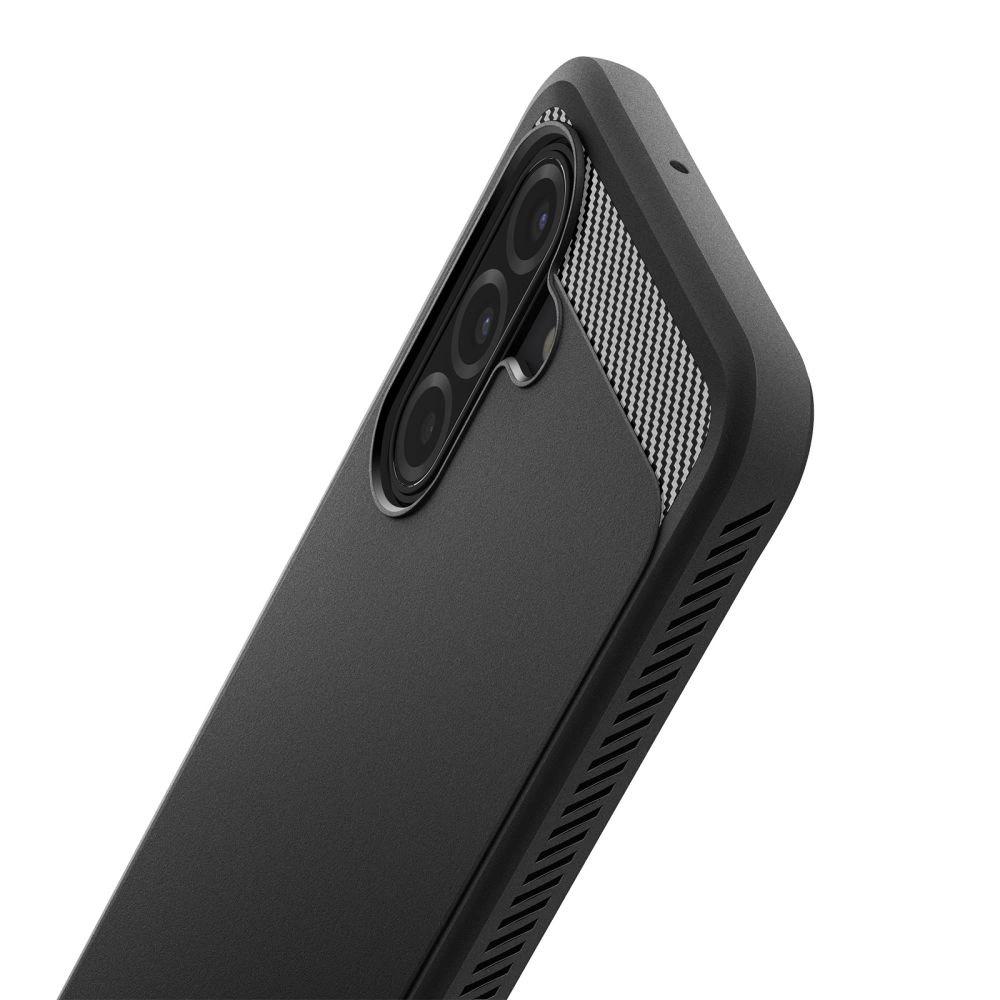 Spigen Rugged Armor Hülle für Samsung Galaxy A17 - mattschwarz