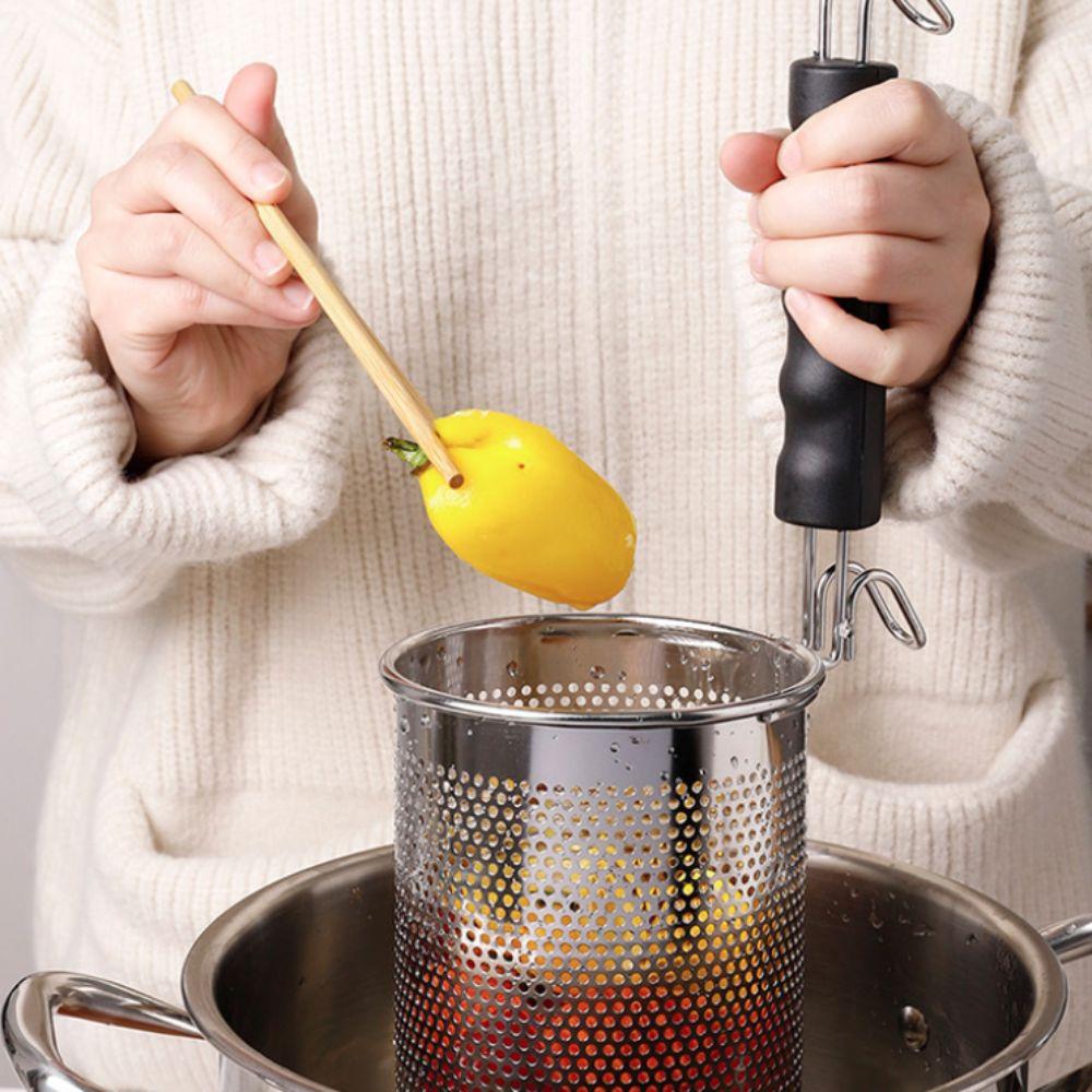 Hook Design Handle Cooking Strainer Hanging Pasta Colander Hot Pot Strainer Spoon  Noodle