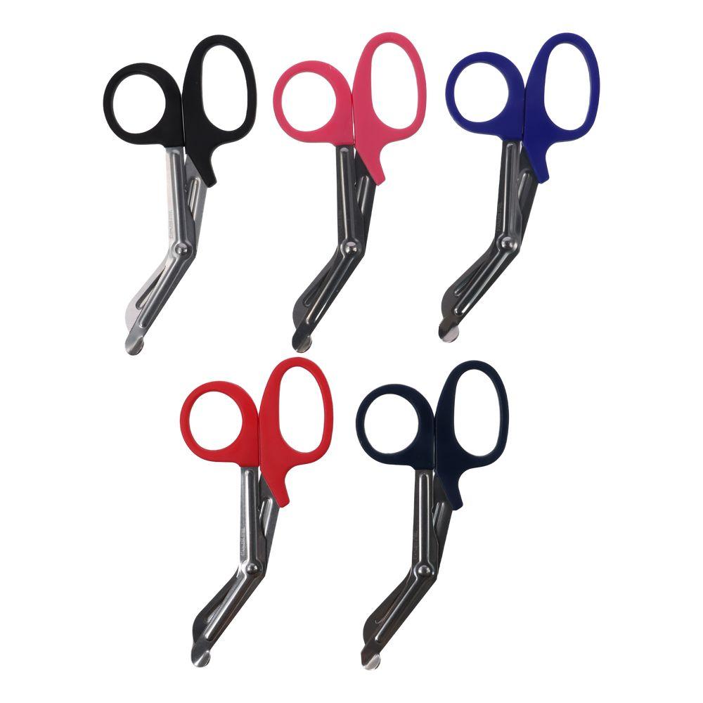 

stainless trauma shears 18.5cm nursing scissors Premium bandage scissors темно-синього кольору