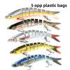 Set of Multi-section Luya Bait 8-section Fish Freshwater Sea Fishing Bait Hard Bait Luya Bait Is Sold Far Away 13.5cm