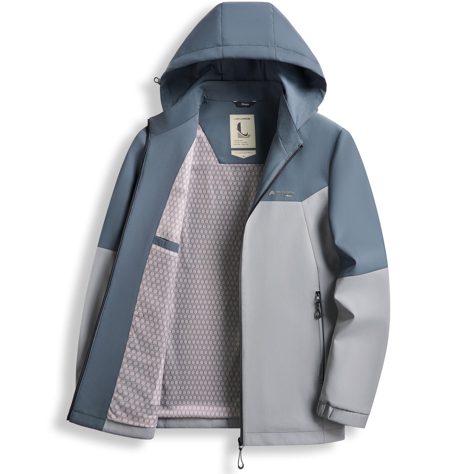 

Новая мужская весенняя куртка Куртка для бизнеса среднего возраста Повседневная мужская куртка С капюшоном Осенняя Ветрозащитная Уличная Широкая 4XL