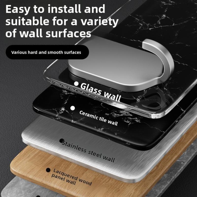 Non-drilled Stainless Steel Hook with Strong Adhesive for Heavy Load. Bathroom and Toilet Hanging Item Adhesive Wall Mount.