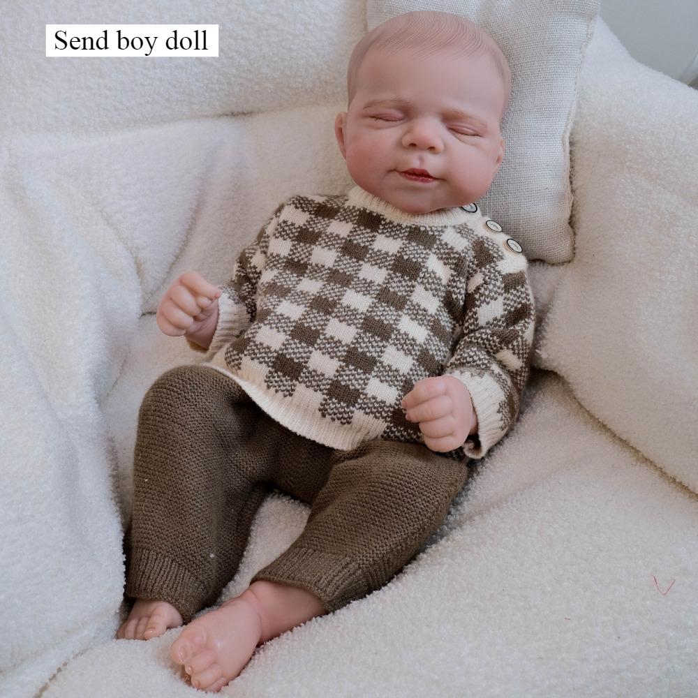 

Реалистичные 19-дюймовые куклы реборн Паскаль, тело из полного силикона, водонепроницаемая кукла новорожденного с набором в клетку, расписанные вручную волосы, куклы-симуляторы boy doll