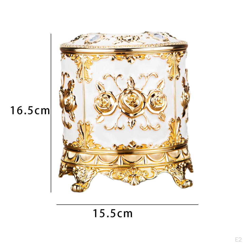 Kulatý zásobník na papírové kapesníky Stolní organizér na ubrousky Úložný prostor na toaletní papír