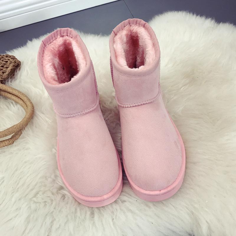 Cotton Shoes Women's Winter Boots Snow Boots Women Plus Thickened Warm Flat Short Boots Women Non-slip