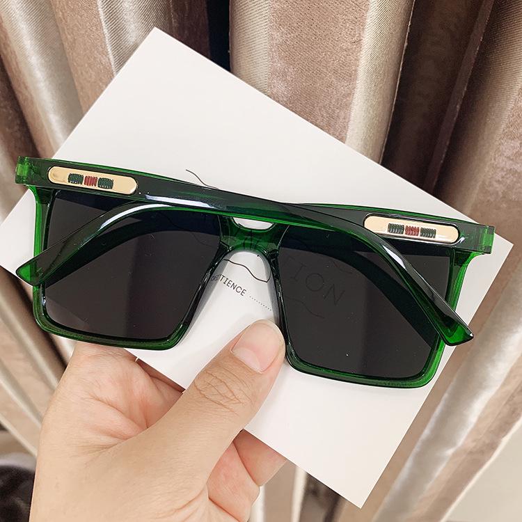 Square Retro 2020 Korean-Style Women’s Sunglasses - Pointed Lacquer, Large Frame, Street Style, Trendy Face Cover.