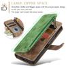 Lanyard Leather Zipper Wallet Card Phone Case For Samsung Galaxy Z Fold 7 6 5 4 Fold6 Fold5 Fold4 Purse Flip Stand Cover