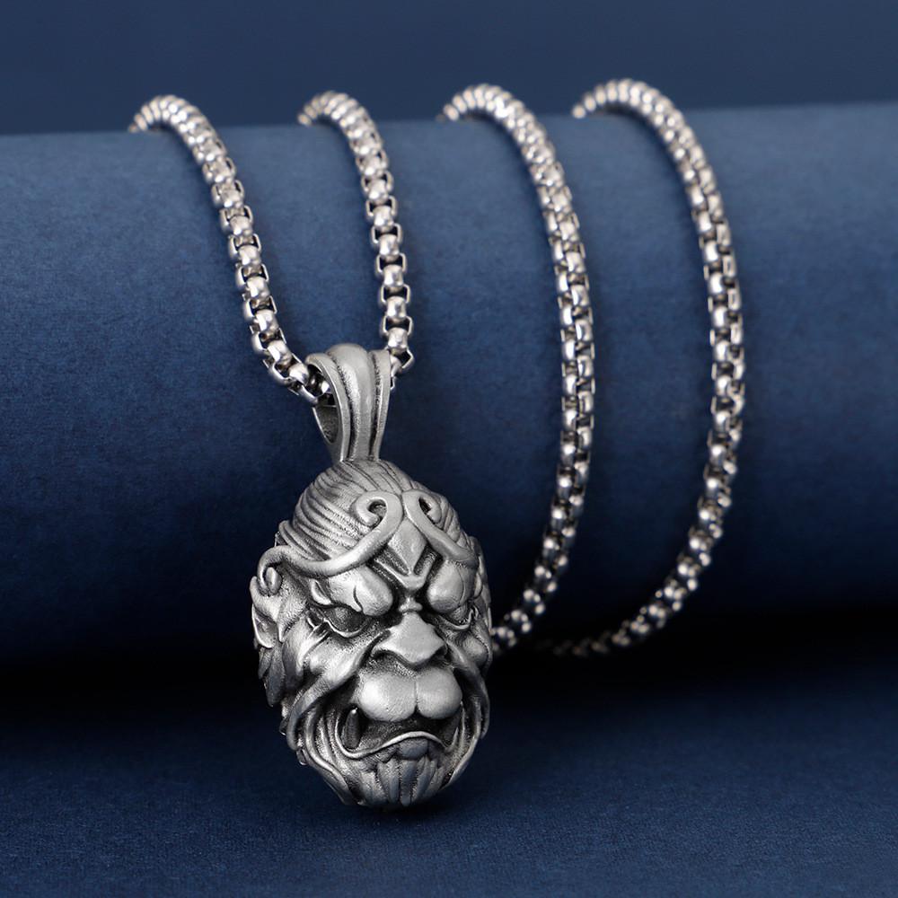Wu Black Myth Kong Monkey King Hallows Pendant Necklace Gift Accessory Jewelry