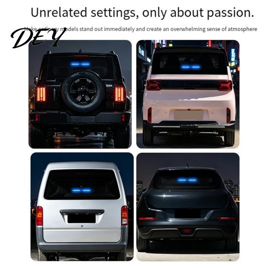 Solar Powered Auto Interior Light Car Window Light, LED Blue Safety Lamp for Rear Windshield, Vehicle Illumination Universal Suction Cup Warning SUVs