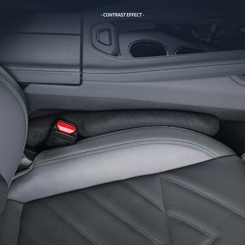 

SNBLO 1Pc Car Seat Gap Filler Plug Leak-proof Suede Car Seat Gap Pad Strip Black