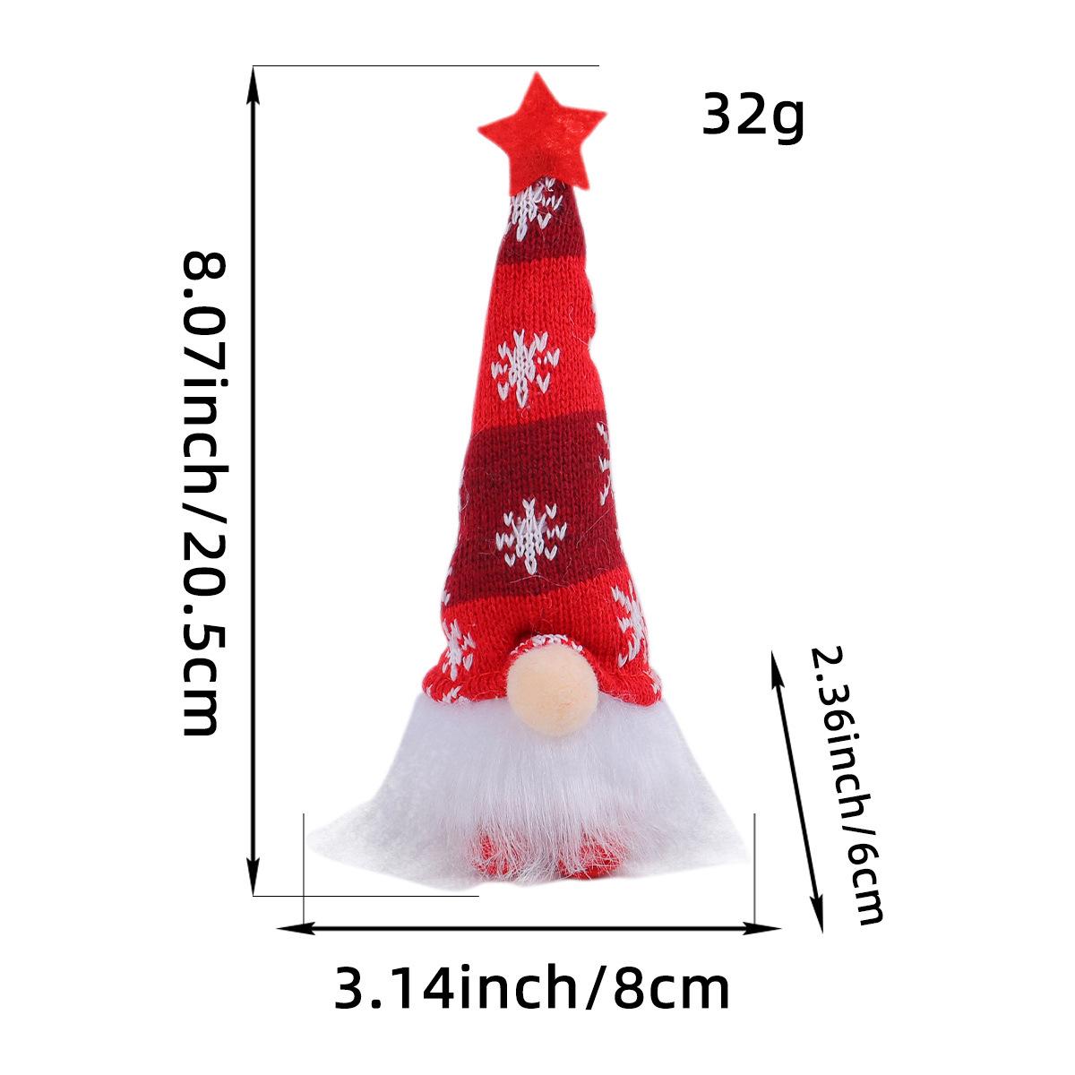 

Luminous Christmas Scene Costume Props: Light-Up Knitted Forest Man Doll Ornaments