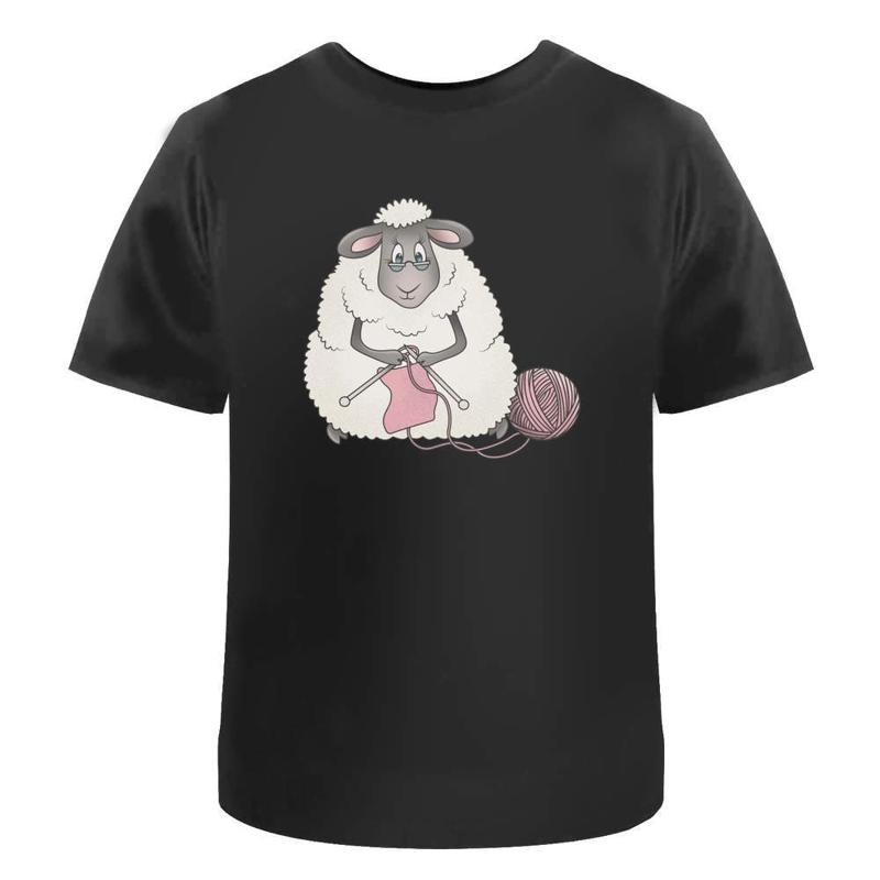 

Knitting Sheep Cotton T Shirt Ta028542 - Men s Summer Cotton Graphic Tee S разноцветный