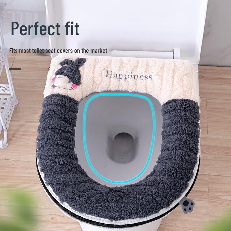 FAJIENUO 2025 Winter Thickened Universal Toilet Seat Cushion