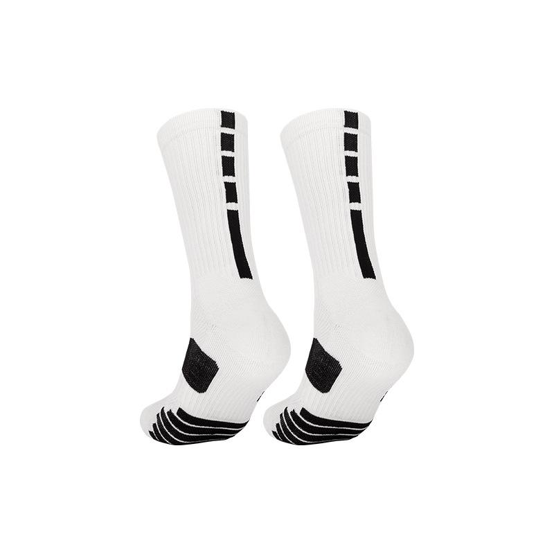 Professional Basketball Socks Non-Slip Elite High-Top Towel Bottom Actual Combat Sports Socks Breathable Medium Tube Training Socks adultonesizeall