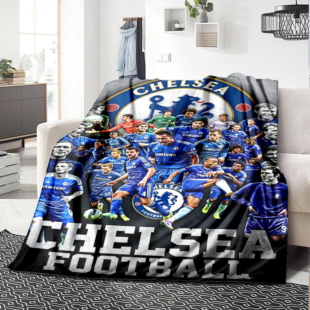 Chelsea Fc Football Player Blanket Ultrasoft Suitable For Office Picnics Chair Four Seasons Universal Digital Print