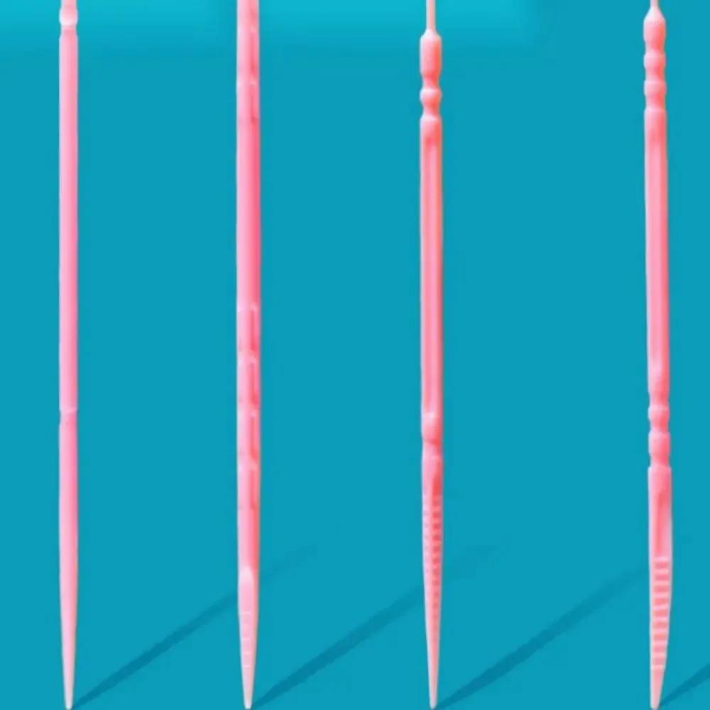 200pcs Boxed Toothpick Brush Portable Portable Plastic Toothpick Disposable Household Gap Brush Pick Toothpick Line
