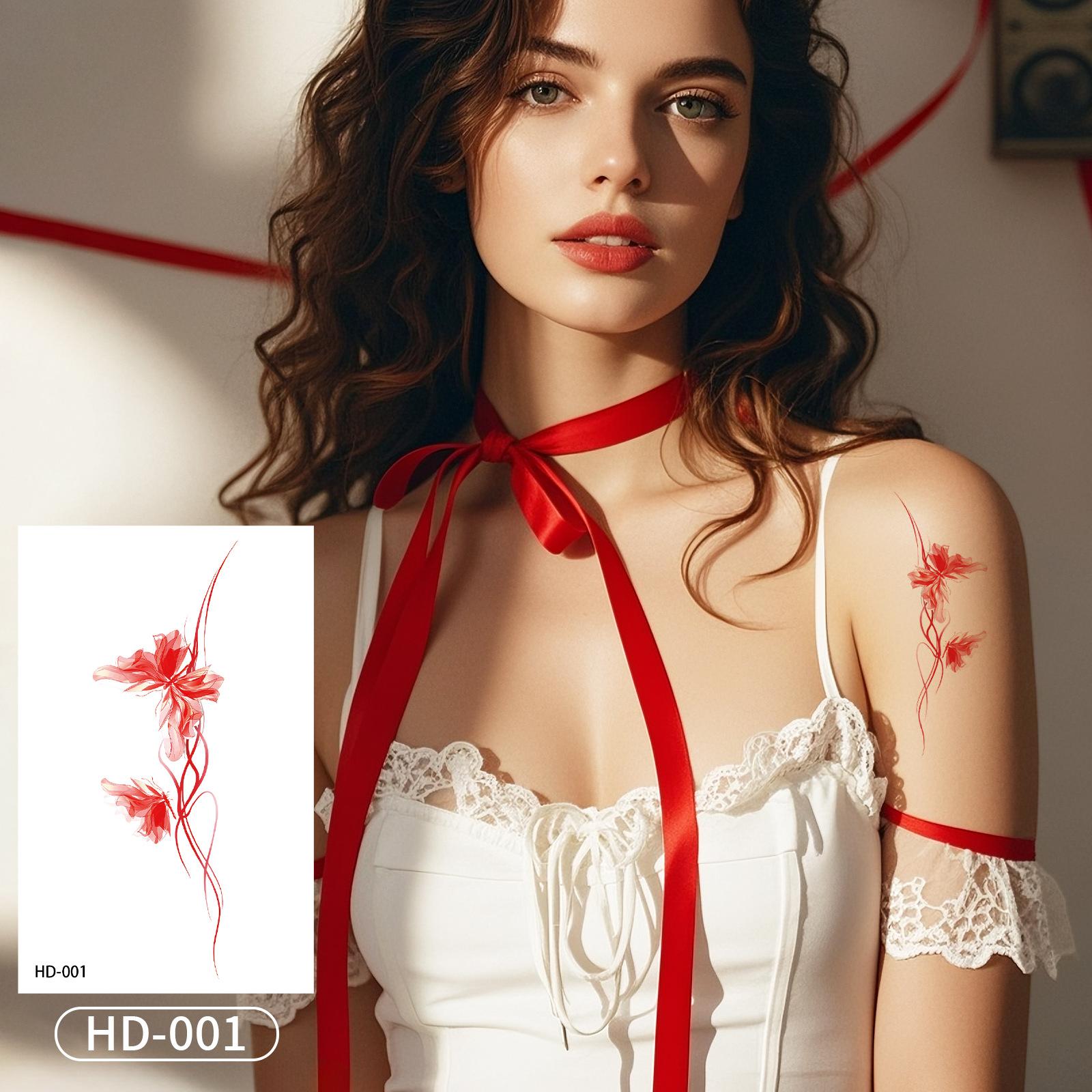 

Retro Style Butterfly Tattoo Sticker, Small Fresh Tattoo Sticker, High-end Sexy and White Tattoo Sticker 120*76mm
