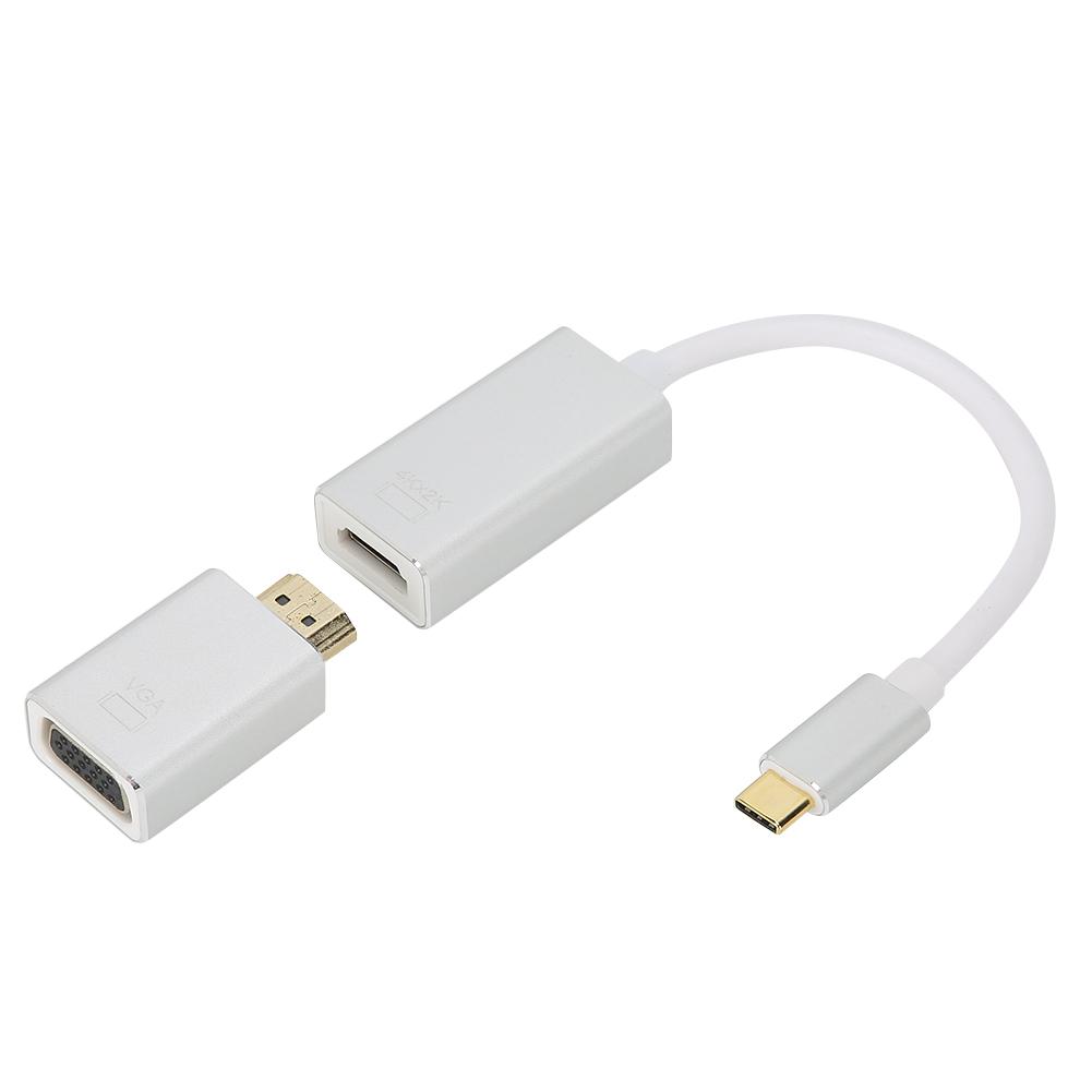 

Тип C в DPDP в VGA каскадный комбинированный патч-корд преобразователь адаптер кабель аксессуар