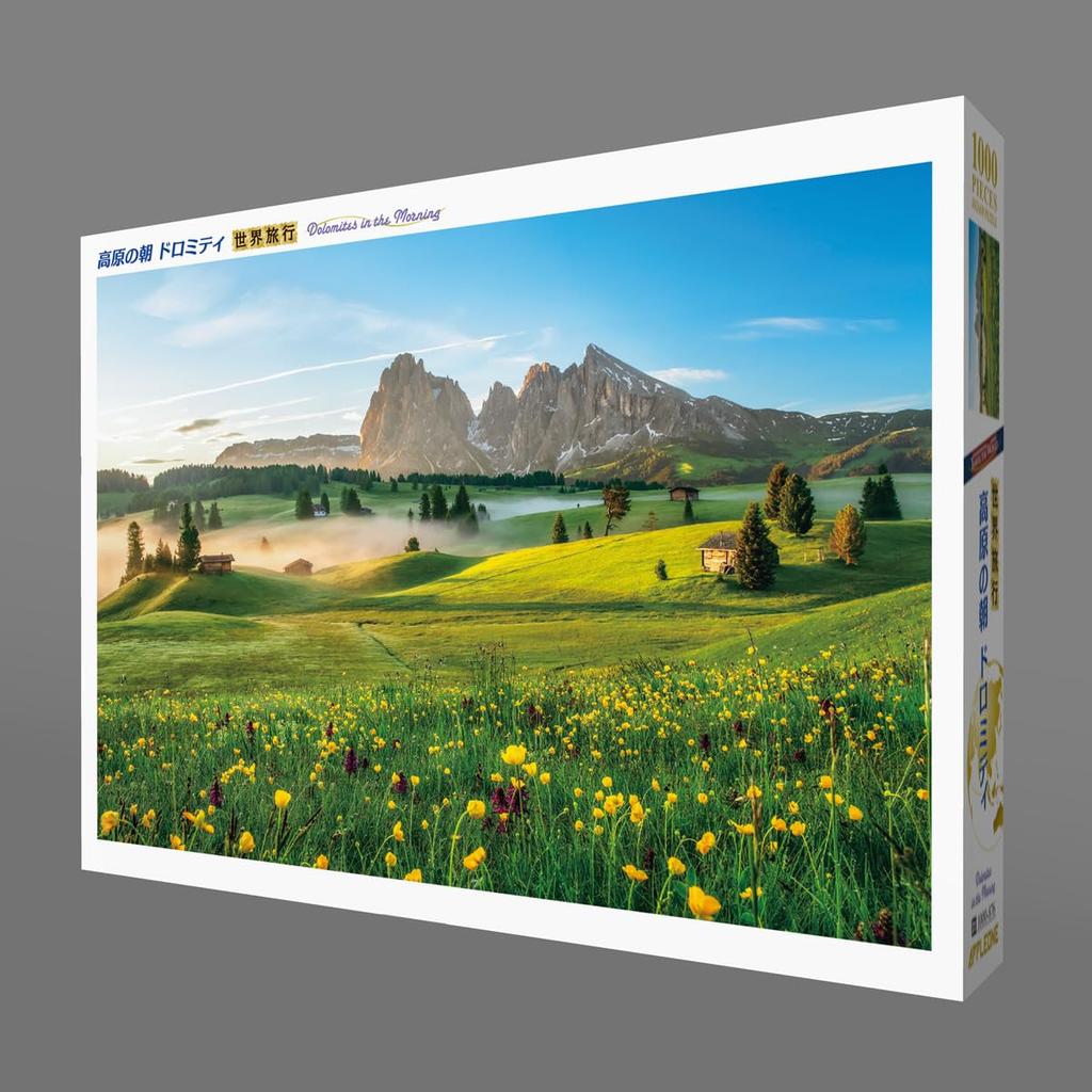 APPLEONE 1000-876 Morning On the Plateau, Dolomiti (Italy), 1000-Piece Jigsaw Puzzle (75 X 50 Cm), Made In Japan