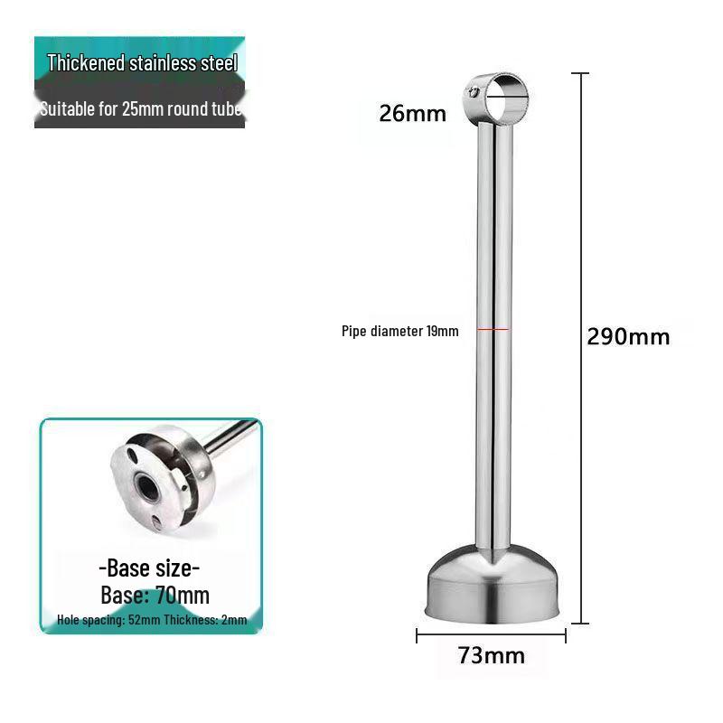 Extra Long Stainless Steel Ceiling Mount Drying Rod Bracket.