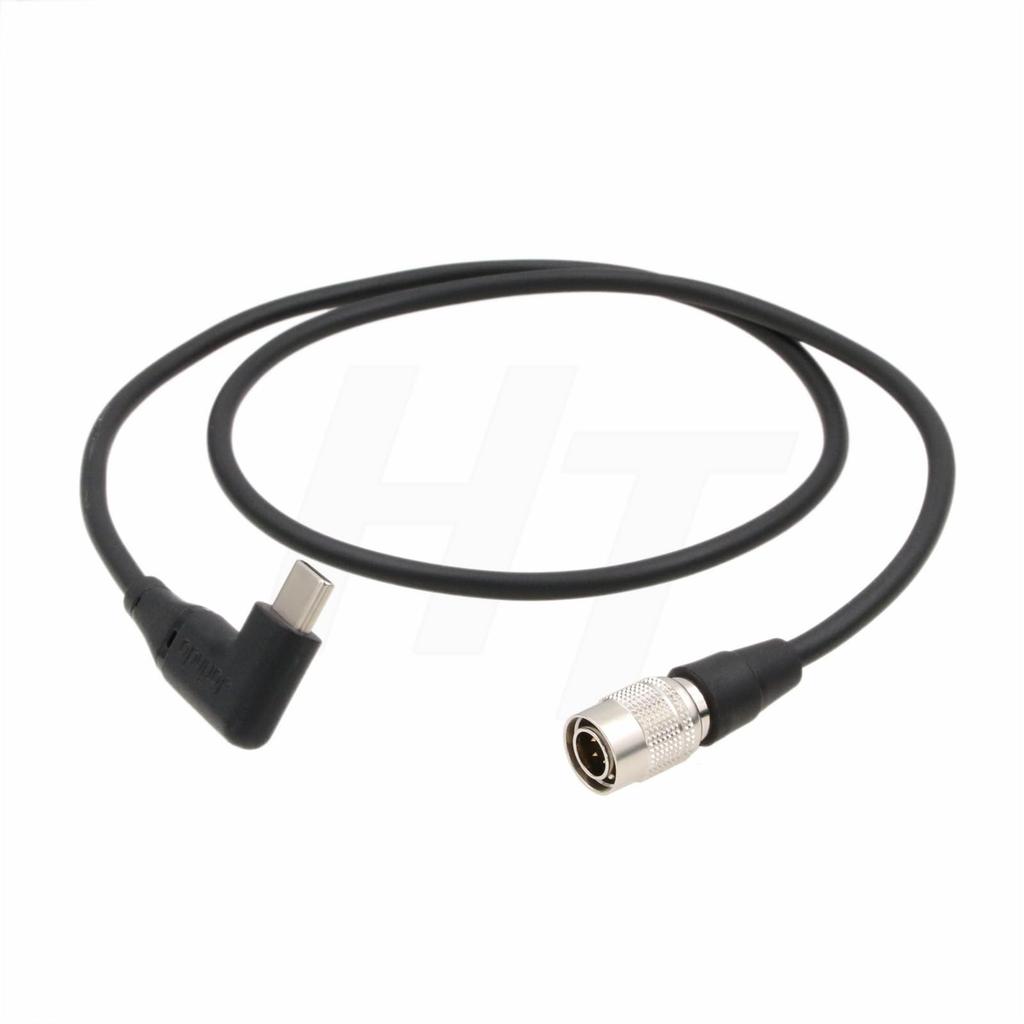 HangTon PD QC Power Bank 12V USB C to Hirose 4-Pin Power Cable for Zoom F4, F8, F8N Pro Audio Recorder, 90 Degree Right Angle, 60cm