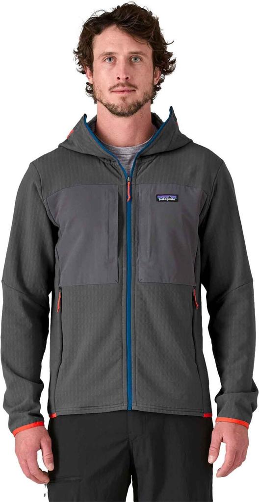 Куртка Patagonia R2 TechFace Hoodie (83731) Толстовка кузнечного серого цвета
