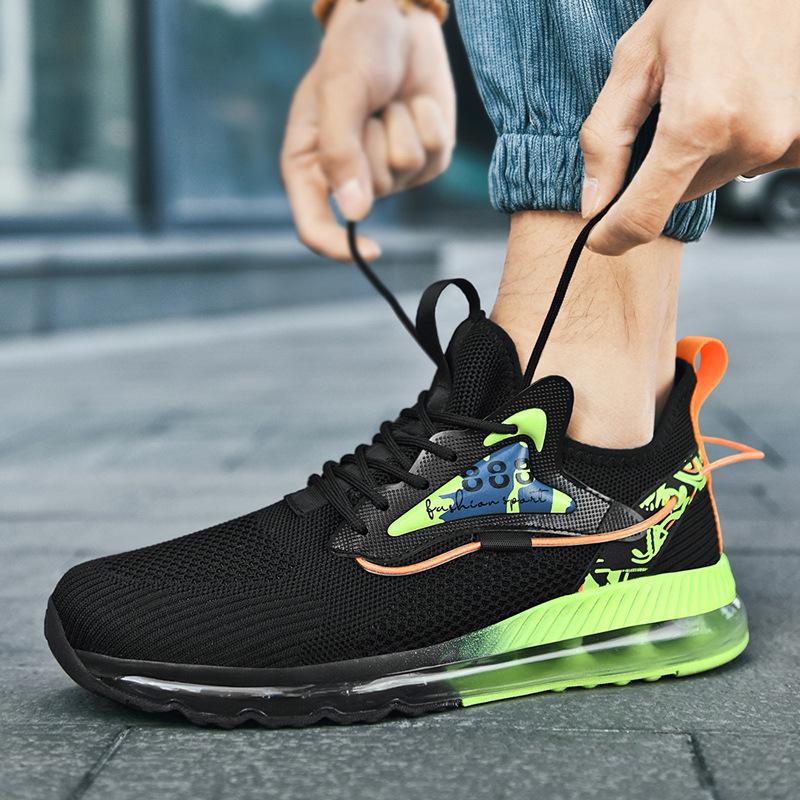 Men'S Full Air Cushion Mesh Breathable Fashion Men Outdoor Sports Athletic Walking Sneakers 2022 Student For Men Large Size39-47