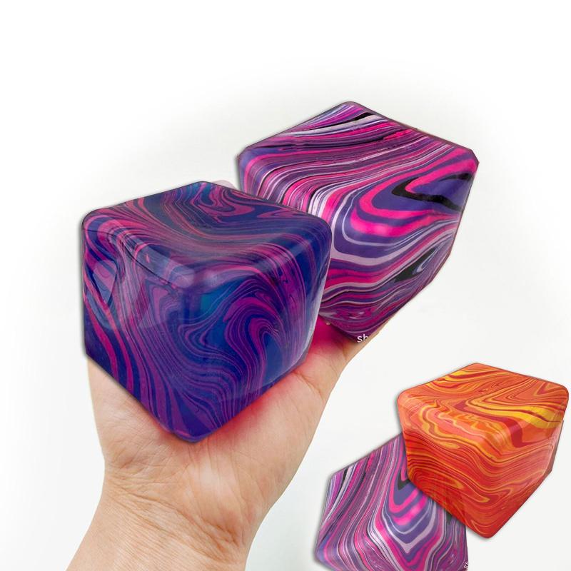 Ice Cube Maltose Decompression Toy Ice Cube Fidget Toys Squeeze Toy Anti-Stress Sensory Toy Pinch For Kids Adults Gift