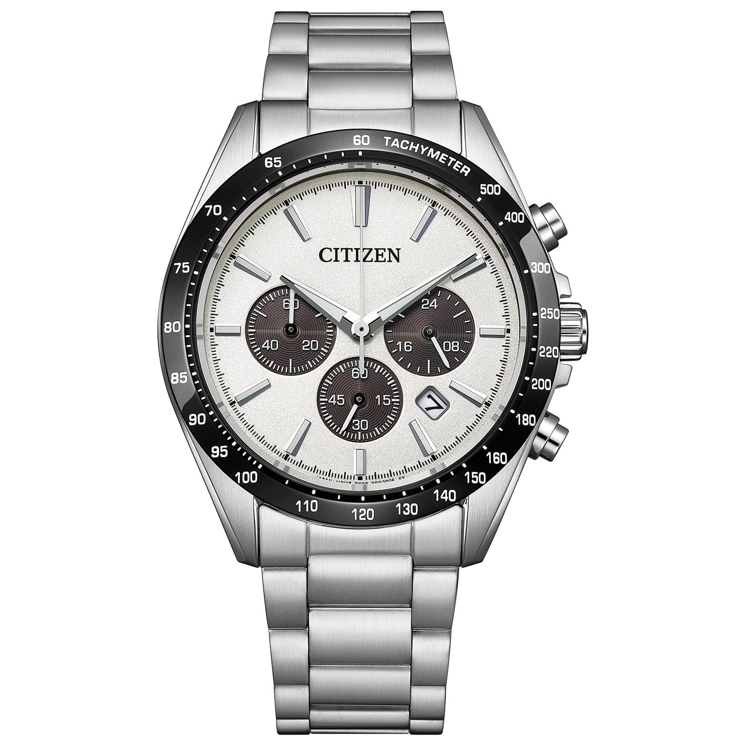 

Watch Solar Powered 10 ATM Water Resistant CITIZEN COLLECTION Sapphire Glass Business Analog Date Second Hand Silver White Black Watch Solar [CITIZEN] білий