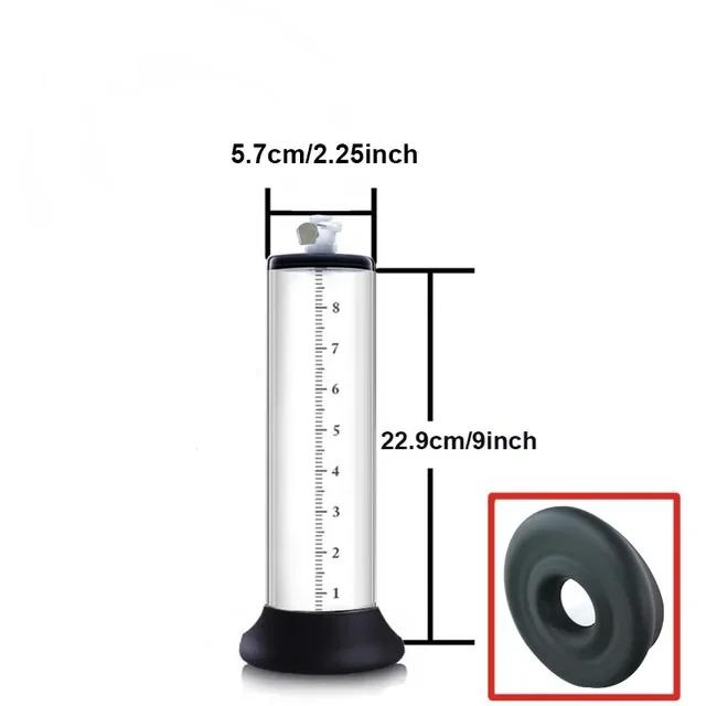 Male Penis Enlarger Vacuum Pump Penis Enlargement Enhancer Adult Sex Toy for Men Lasting Trainer Erotic Products Vacuum Cylinder